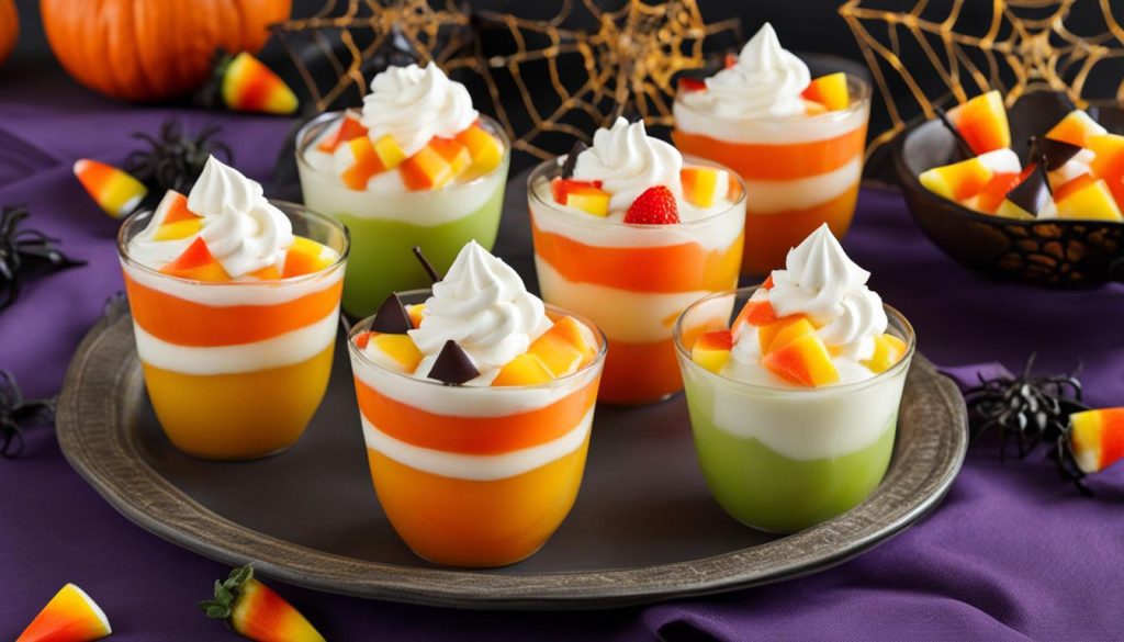 festive Halloween fruit cups