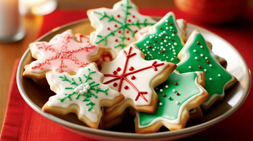 festive holiday cookies