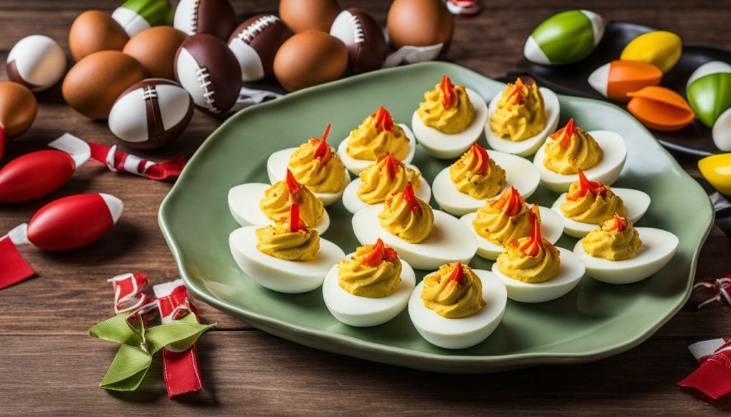 game day deviled eggs
