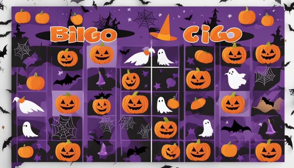 halloween bingo cards with pictures