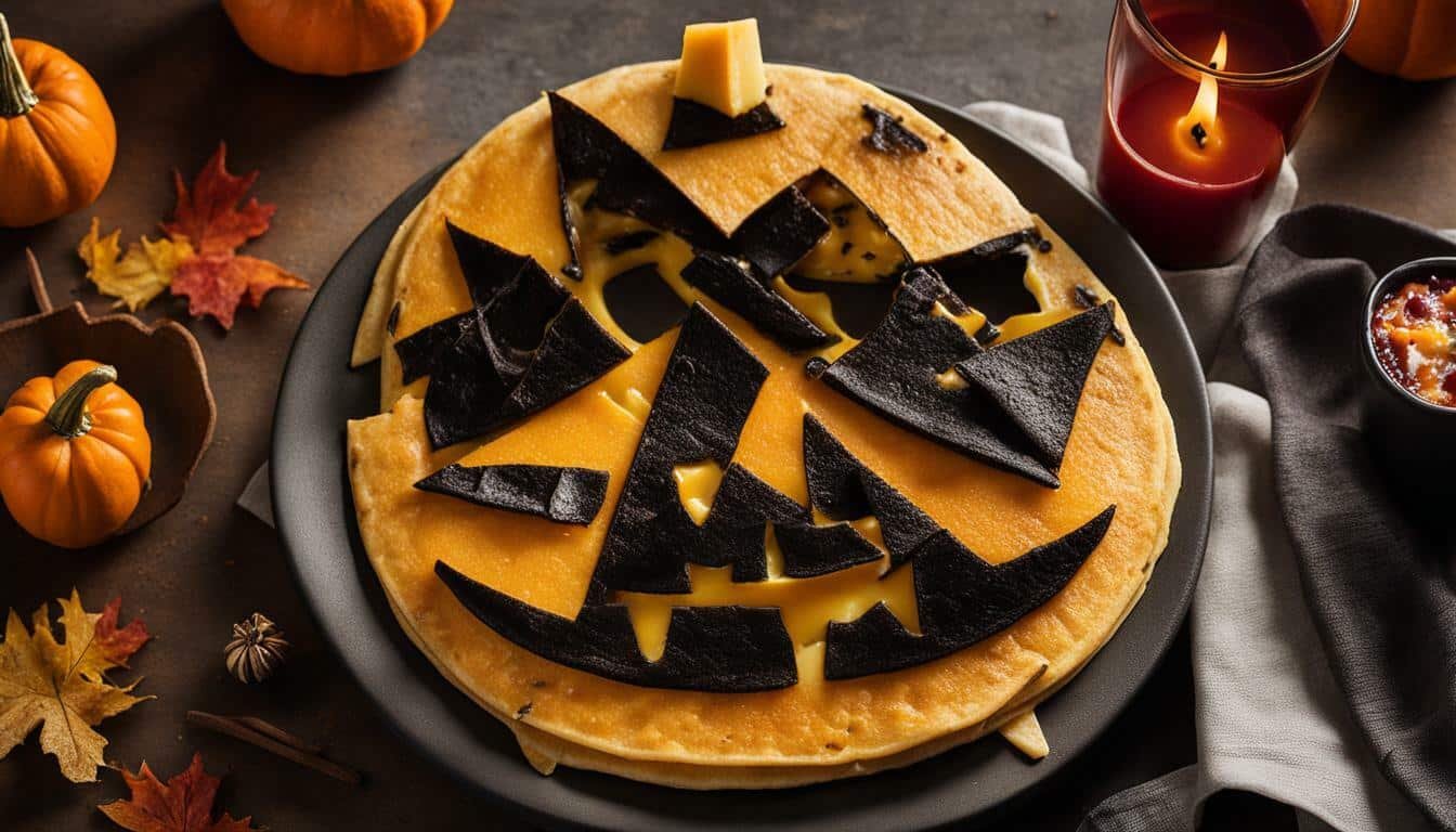 Spooky Fun With Jack O Lantern Cheese Quesadilla Recipe