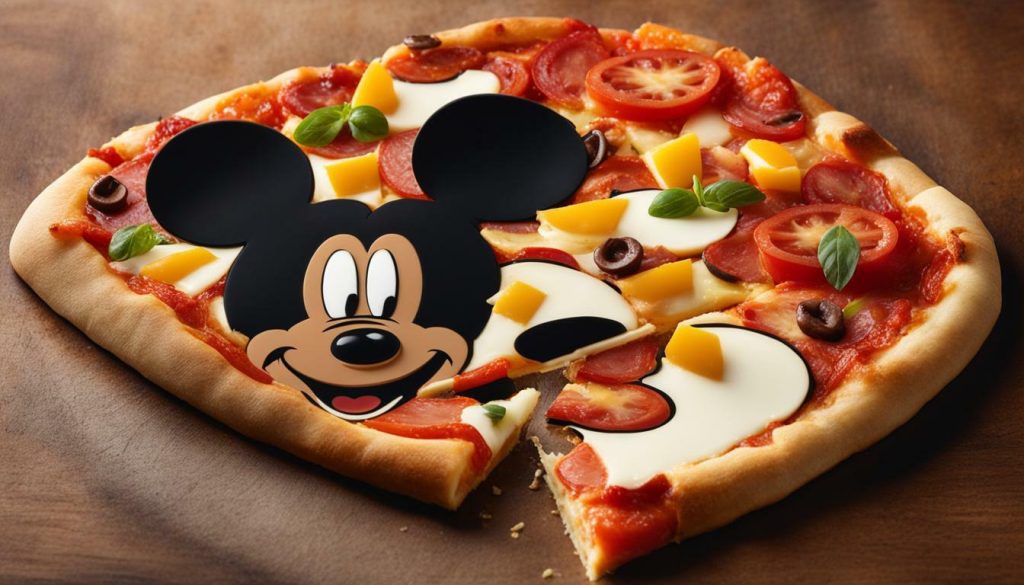 mickey mouse pizza