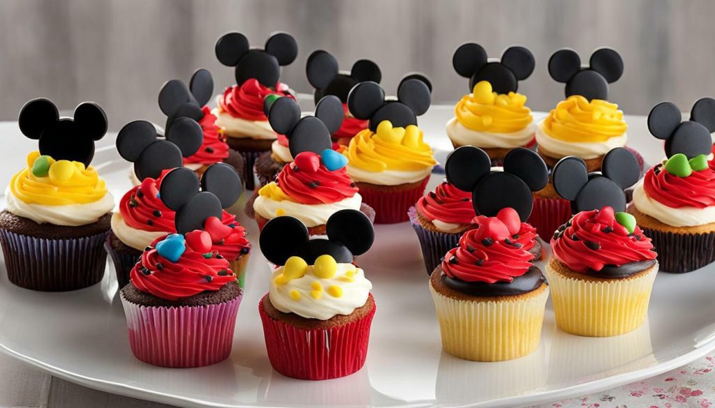 mickey mouse themed cupcakes