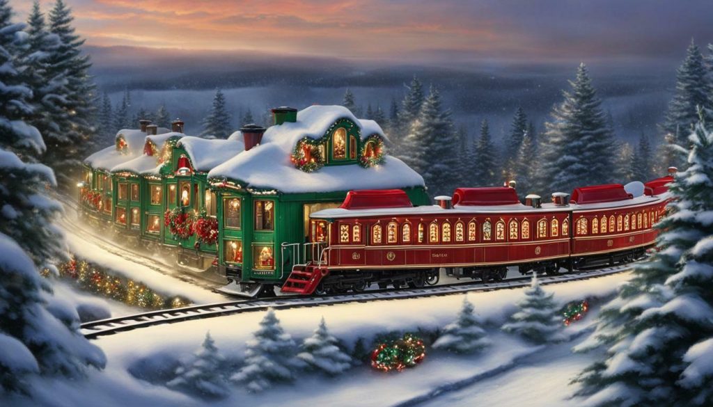 new york lake erie railroad santa train