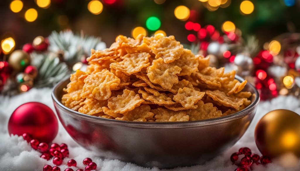no bake holiday butterscotch cornflake crunchies