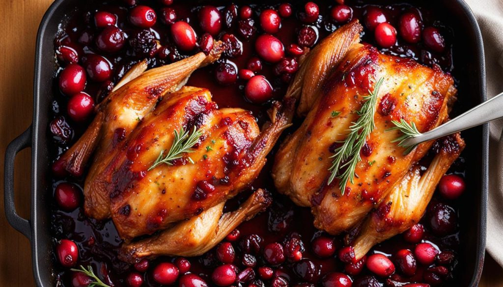 oven-baked cranberry chicken
