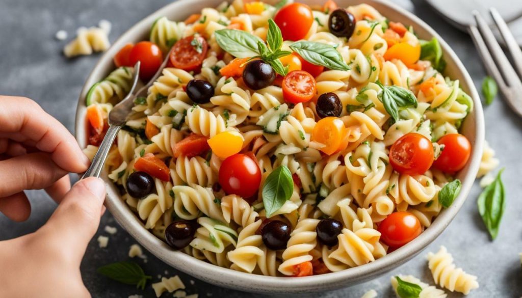 pasta salad picky eater edition