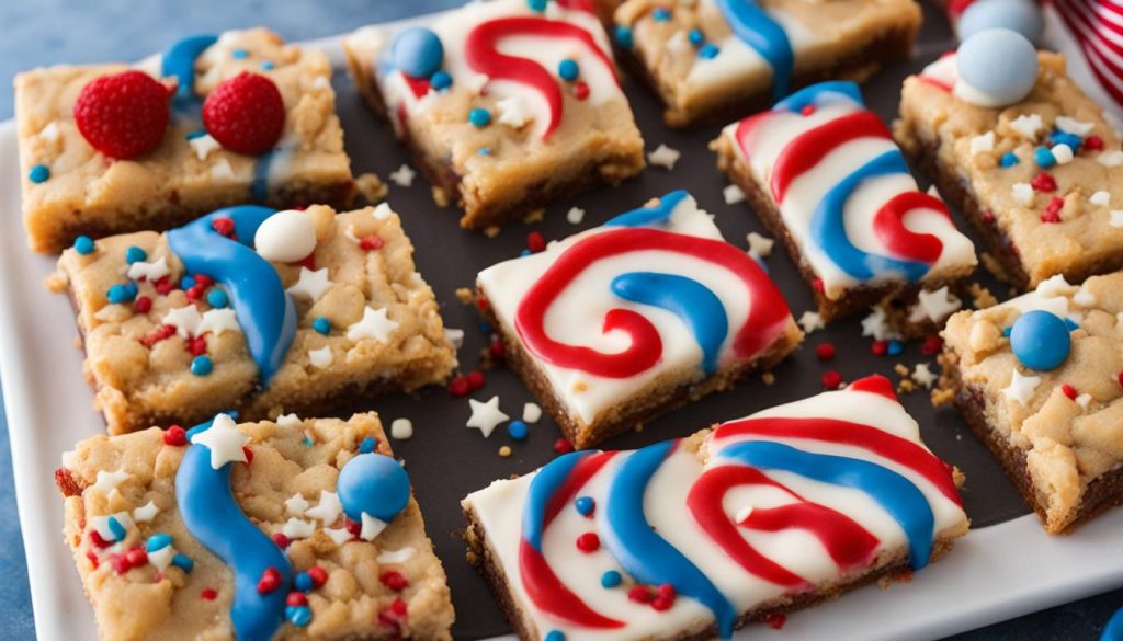 patriotic cookie bars