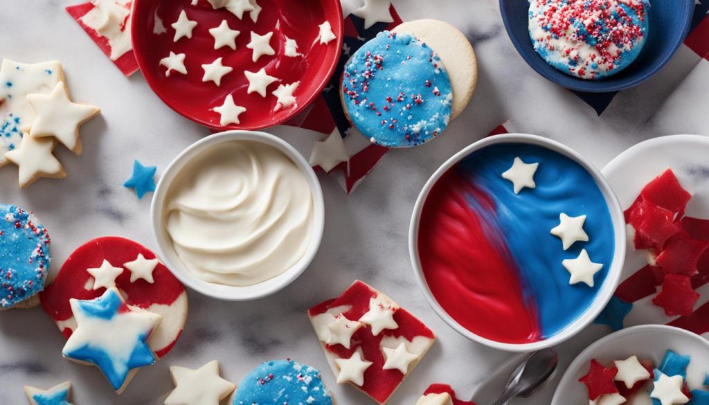 patriotic cookie dough