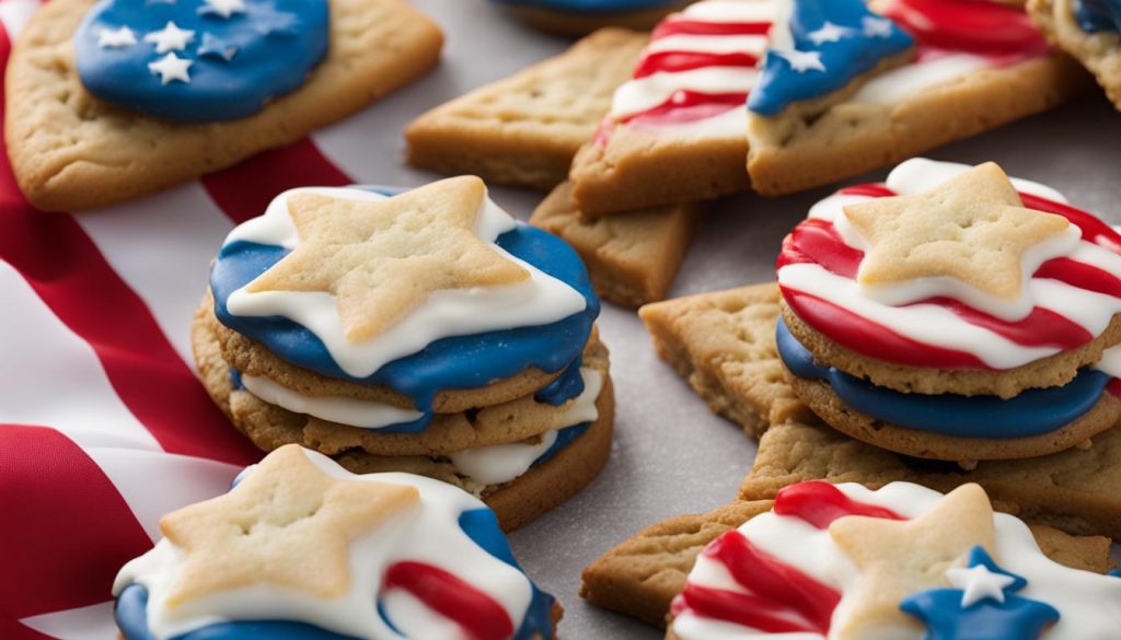 patriotic cookie sandwiches