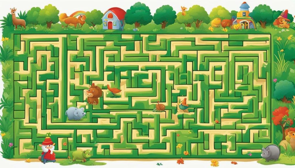 printable maze for March theme