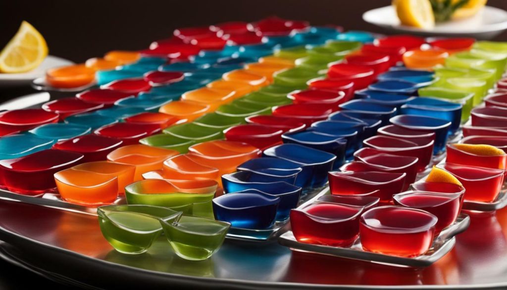 rainbow jello shots