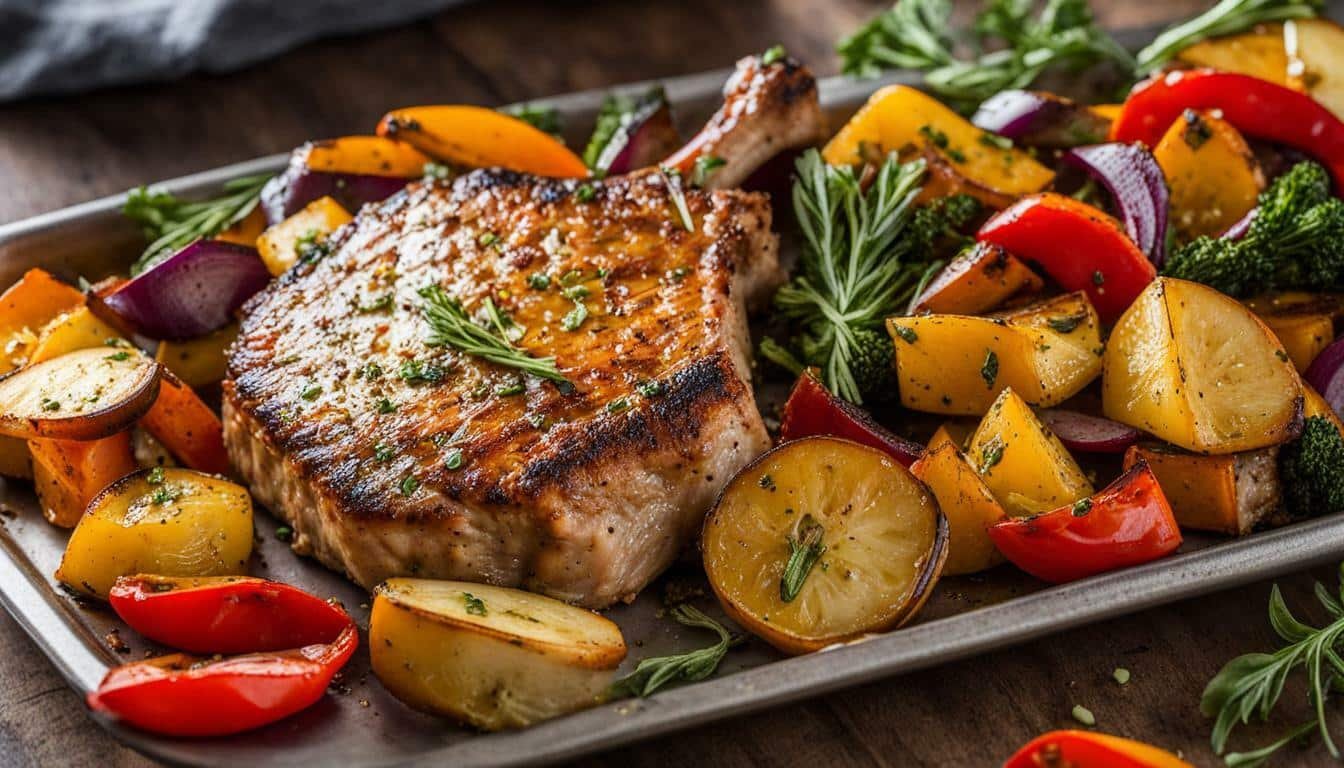 Easy & Delicious Ranch Pork Chop Sheet Pan Meal Recipe