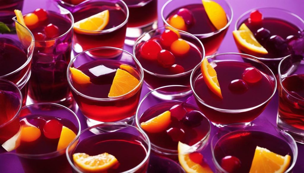 sangria jello shots