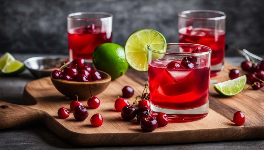 sour cherry jello shots