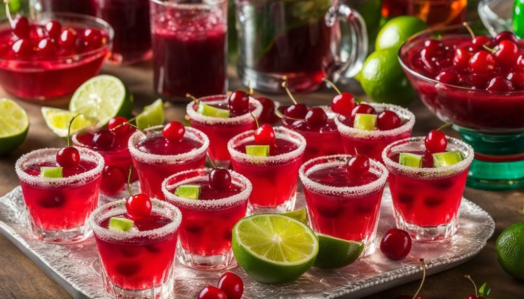 sour cherry margarita jello shots