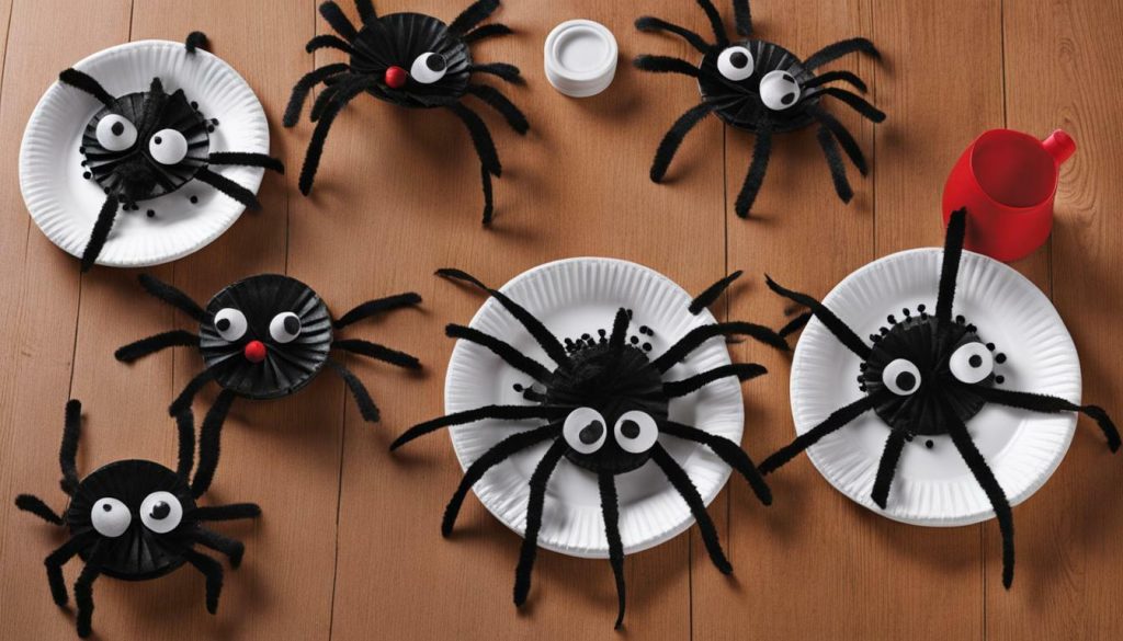 spider paper plate craft