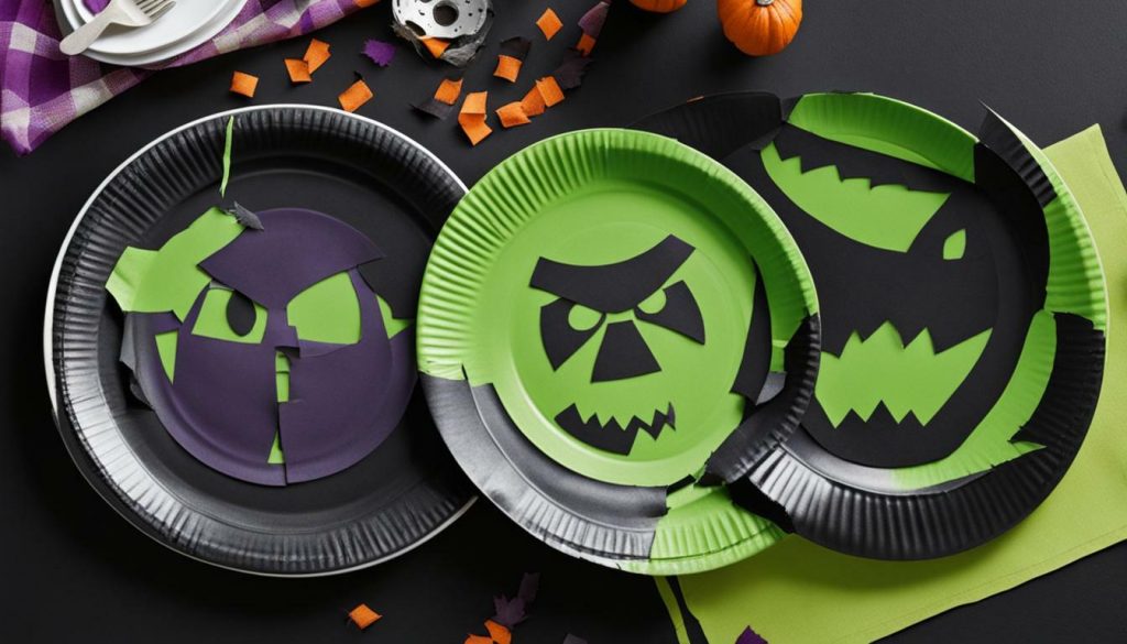 spooky paper plate craft