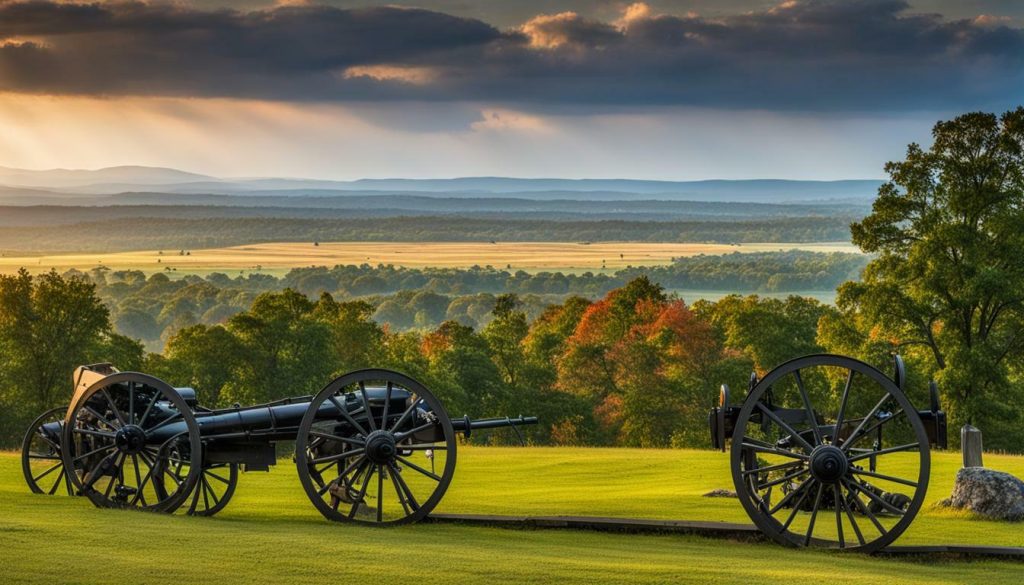 top free spots in Gettysburg