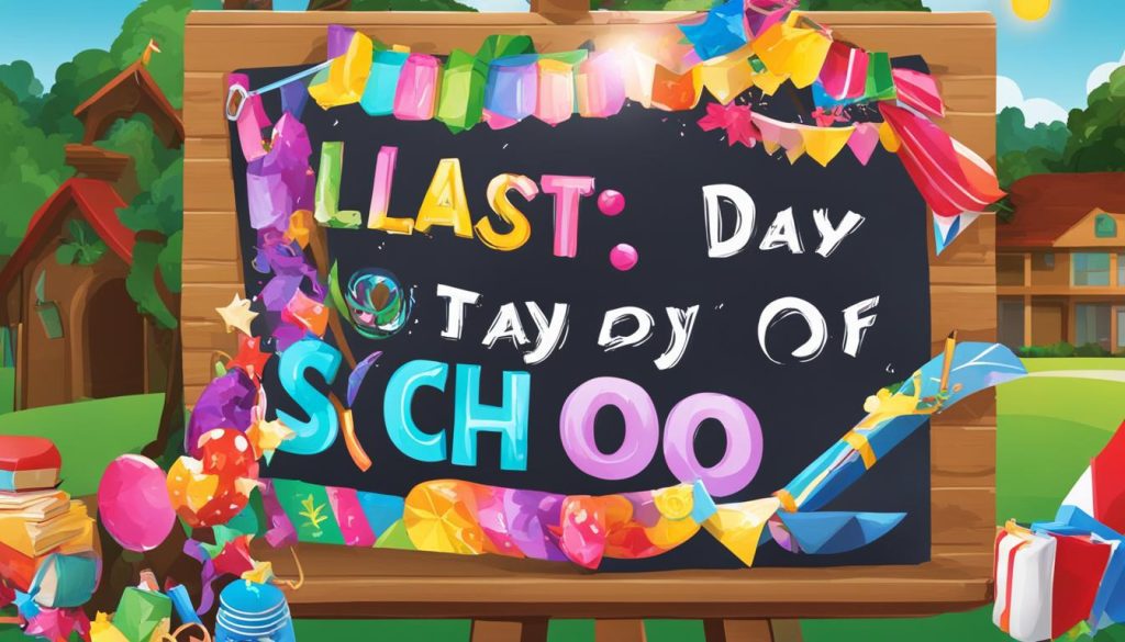 Personalizing Your Last Day of School Sign