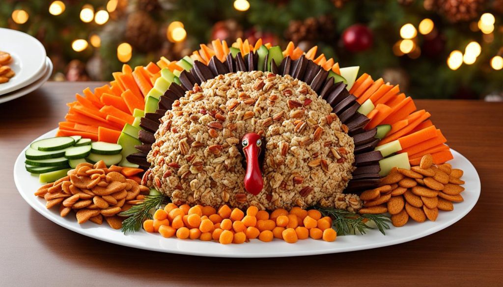 Thanksgiving turkey cheese ball