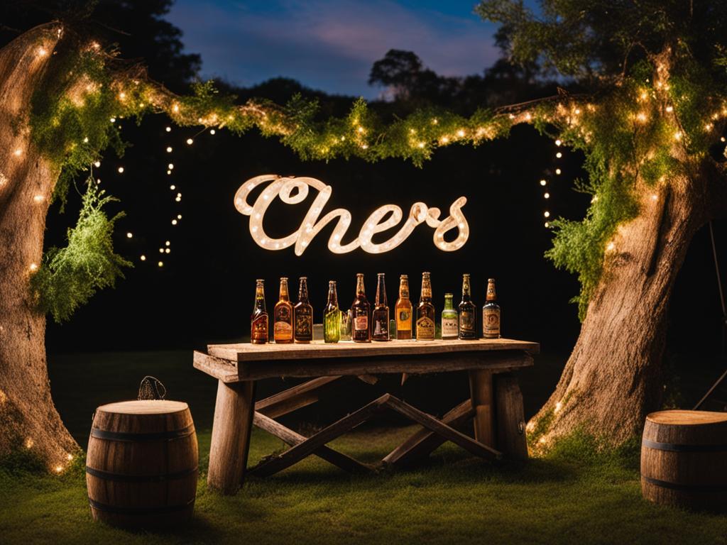beer decorations for weddings