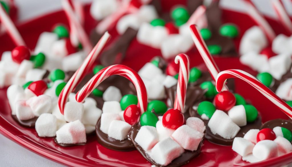 candy cane reindeer treats