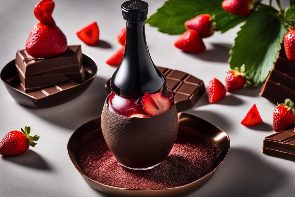 chocolate covered boozy strawberries