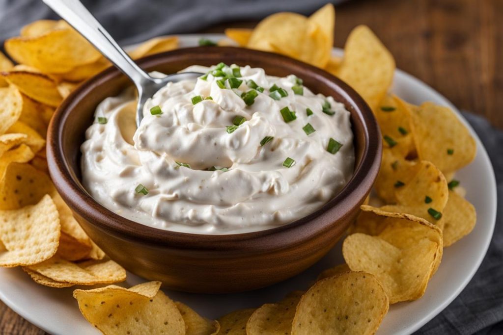 creamy chip dip with cottage cheese