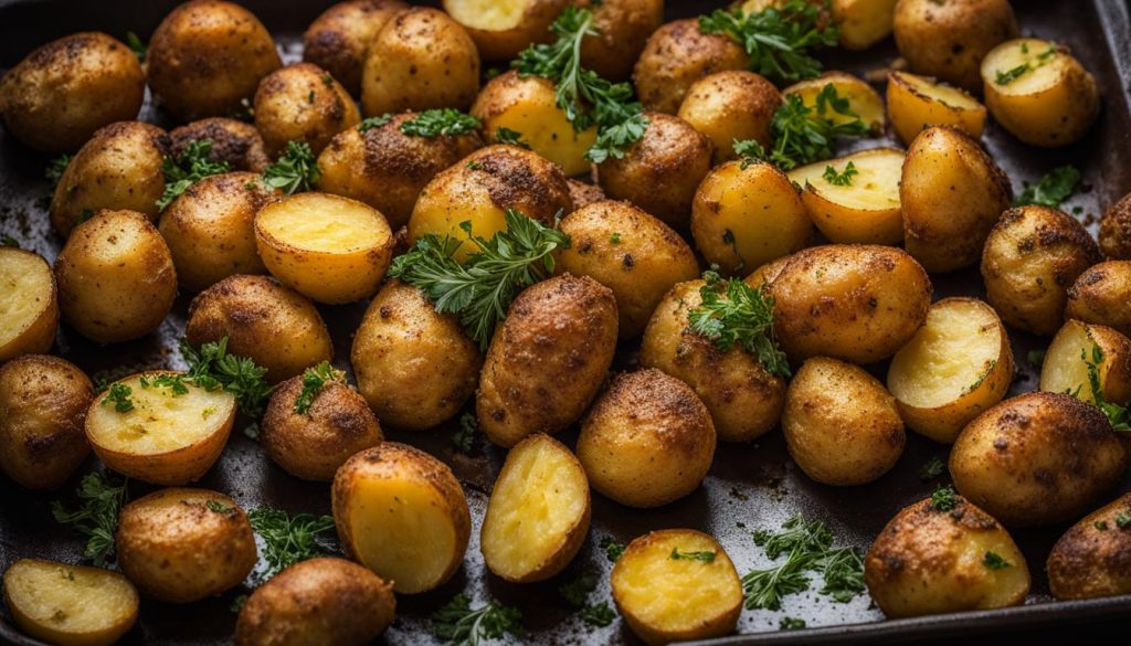 crispy oven-roasted potatoes