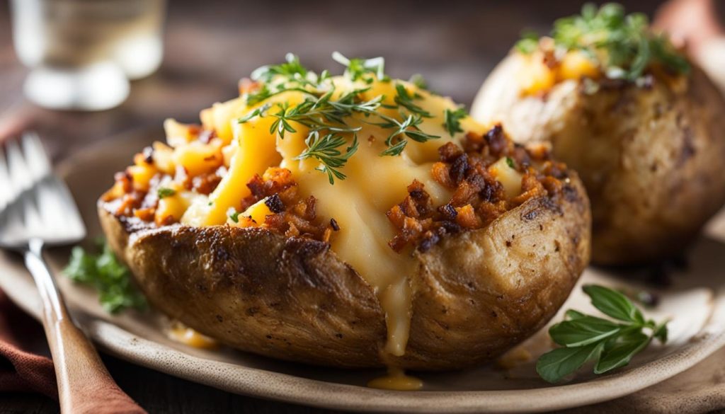 flavorful crockpot baked potatoes