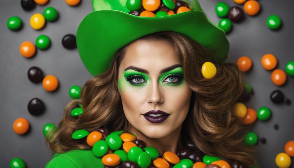 halloween mommy style green M&M costume