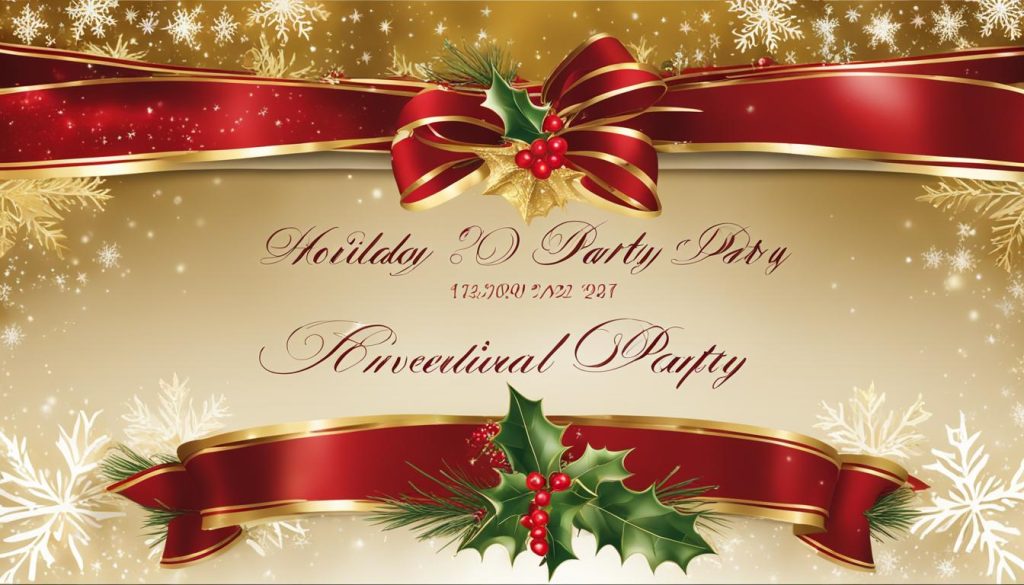 holiday party invitations
