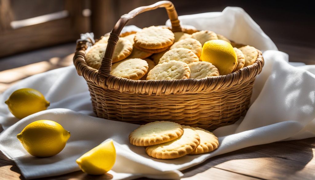 homemade lemon cookies as thoughtful gifts