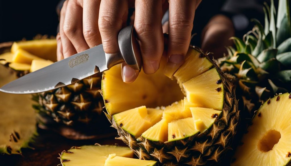 kitchen tip slicing a deliciousness pineapple