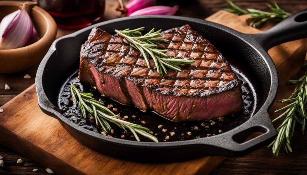 pan-seared steak