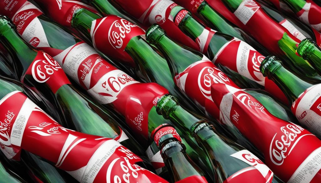 personalized Coke bottles with song lyrics