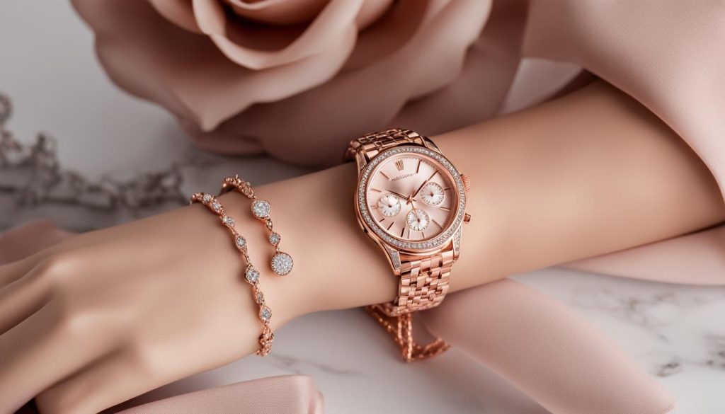 rose gold fashion accessories
