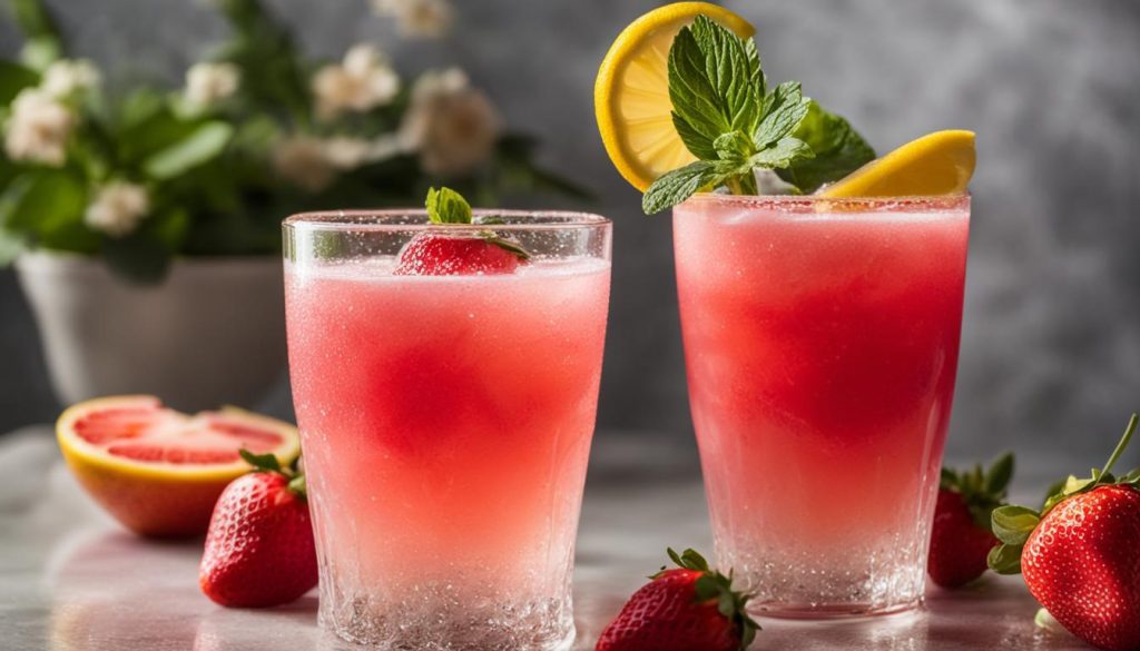 strawberry lemonade mimosa