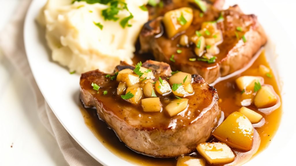 Easy Sheet Pan Apple Pork Chops Recipe