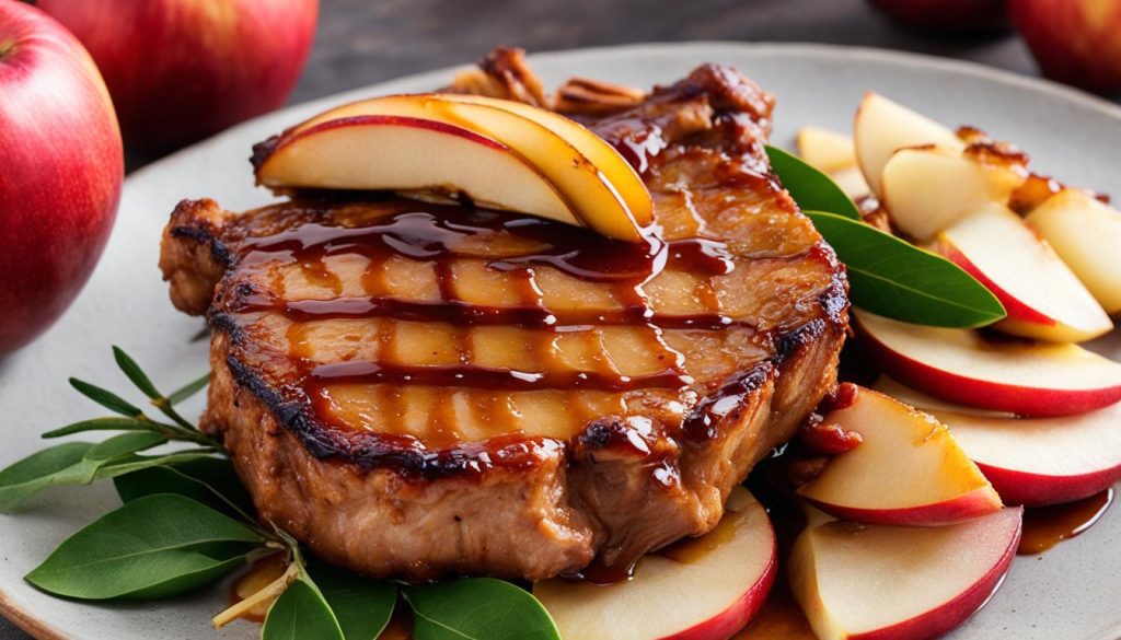 apple glazed pork chops