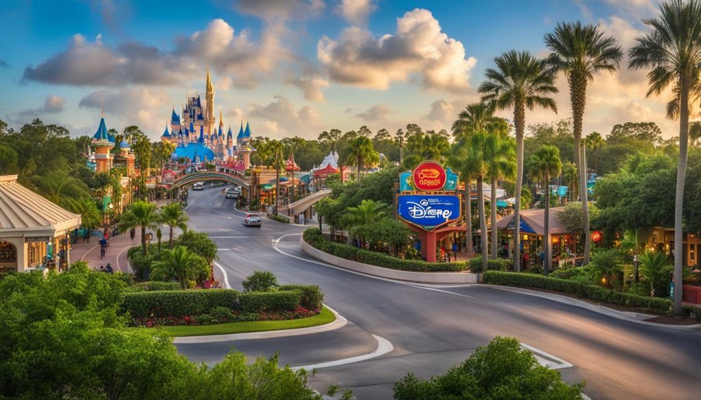 best route from kissimmee to disney world