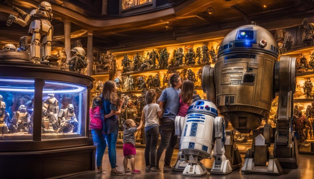 buying a droid at Disney World