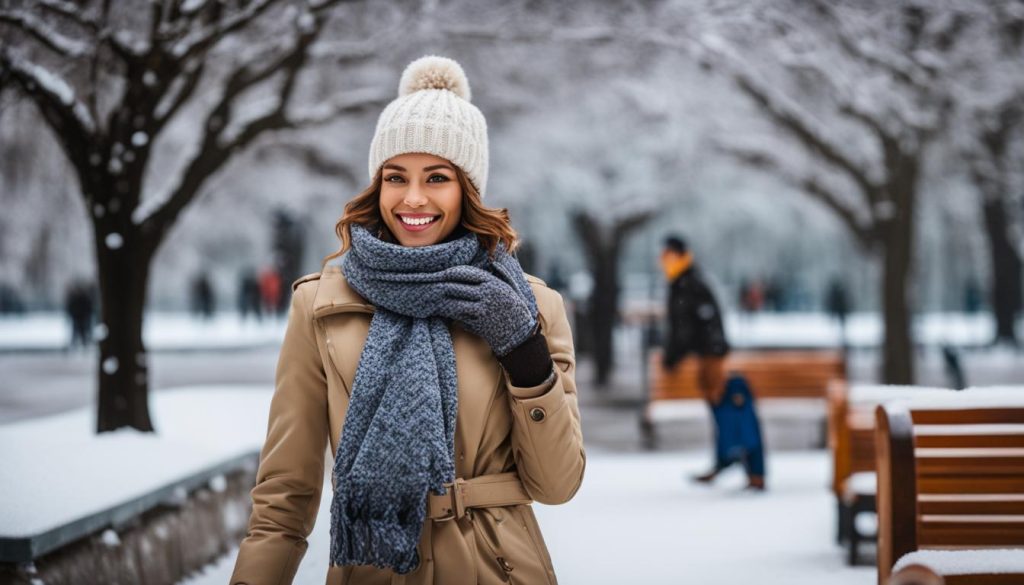 how to dress stylish in cold weather