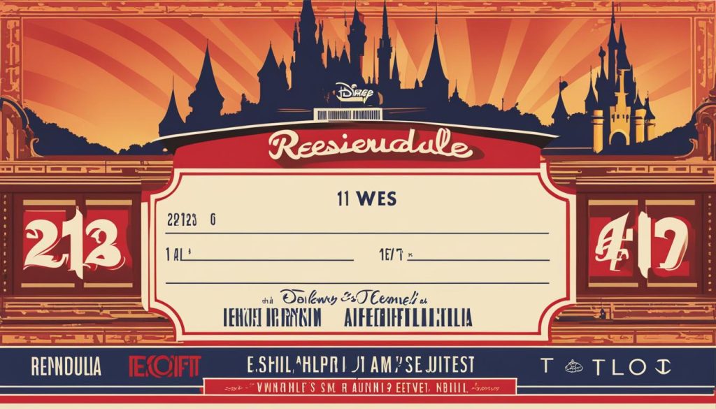 modify Disney ticket reservation