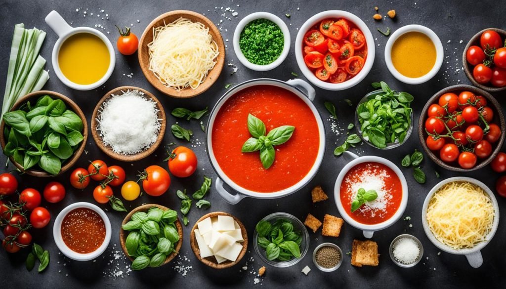 Toppings for Tomato Soup