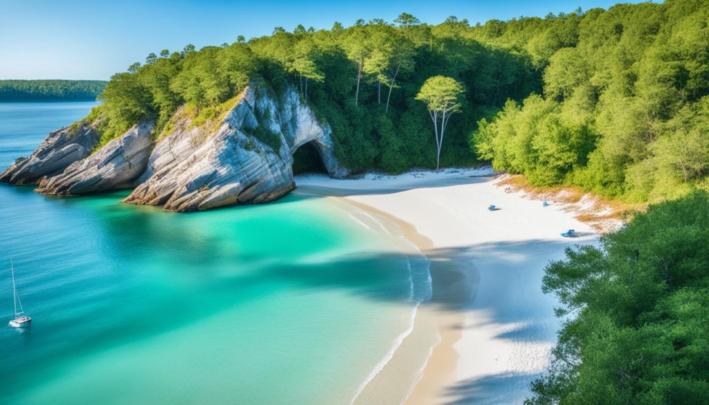 hidden beach Georgia