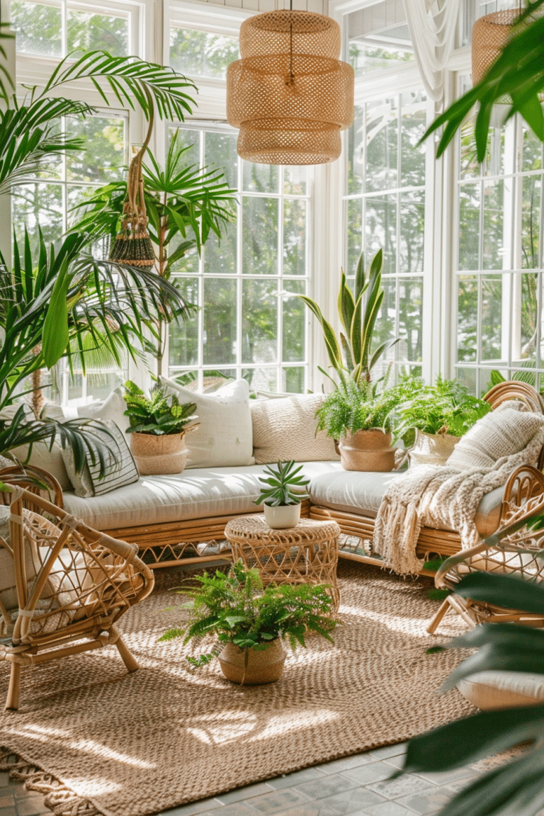 29 Incredible Boho Sunroom Ideas - Courtneys World