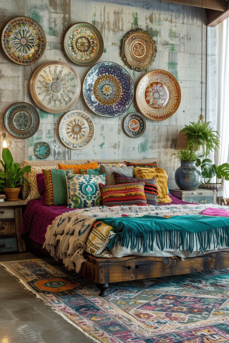 29 Boho Bedroom Wall Decor Ideas - Courtneys World