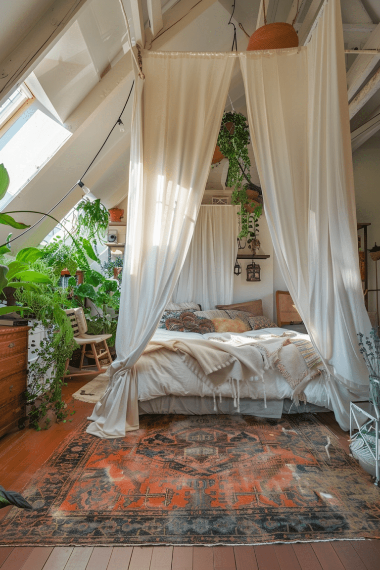 29 Boho Bedrooms With High Ceilings - Courtneys World